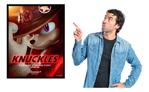 Poster De Knuckles La Serie De Sonic El Video Juego
