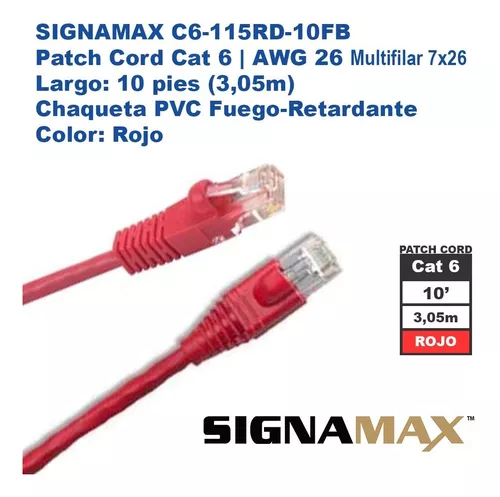 Conector RJ45 CAT 6 Macho NEXXT Multifilar Alambre 100u