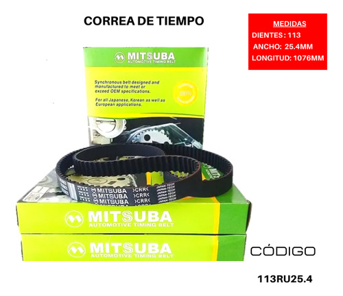 Correa Tiempo Compatible Hyundai Tucson 2.0 Jm 2009 2010