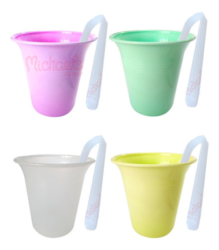 Hielera Color Chica+pinza Fiesta Frapera Plastico Balde P