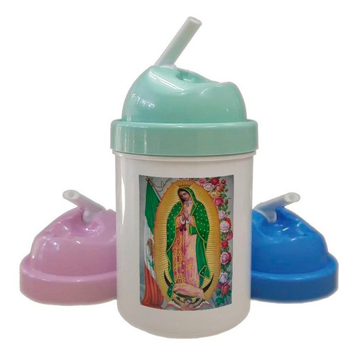 Cantimplora Virgen De Guadalupe Religion Verde