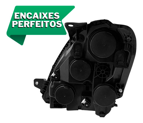 Par Farol Iveco Daily 2008 À 2020 Foco Duplo Mascara Cromada