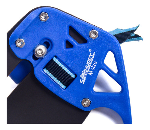 Arco Recurvo Lengüeta Compatible Con Dedo Protector Azul L
