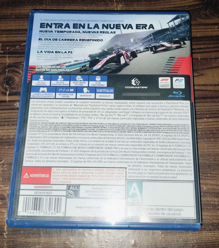 Juego De Fórmula 1 Para Play Station 4 (Usado)