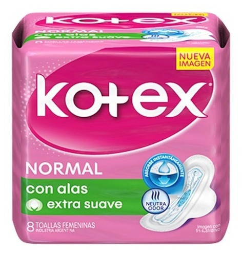 Toalla Femenina Kotex Normal C/ Alas