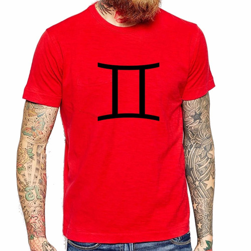 Remera De Hombre Geminis Signo Zodiaco Astrologia Aire