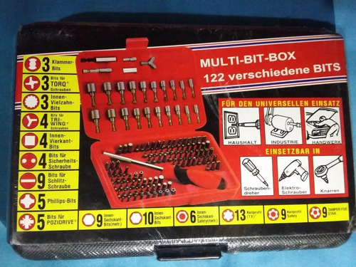 Imagen 9 de 9 de Juego Puntas 122 Piezas Caja De Tubos Set Bit Box Oferta