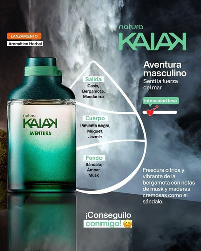 Kaiak Oceano + Aventura Spray 100ml Hombre Eau De Toillete