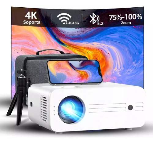 Proyector 4k Wifi Led Bluetooth 12000lm Con Bolsa Y Trípode