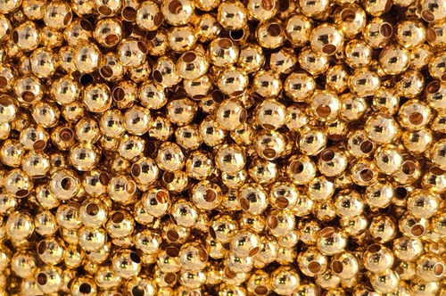 Bola Lisa Chapa De Oro 14k Importada 10g