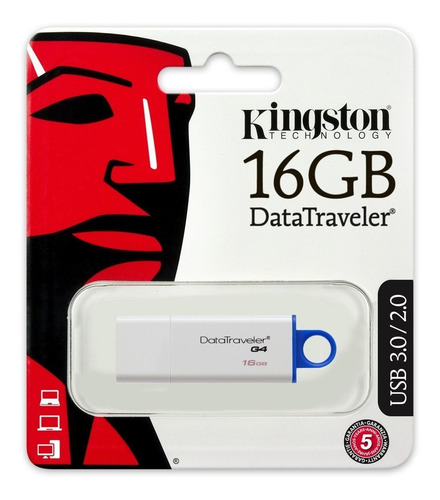 Pendrive 16gb Kingston Datatraveler G4 Usb 2.0/3.0/3.1