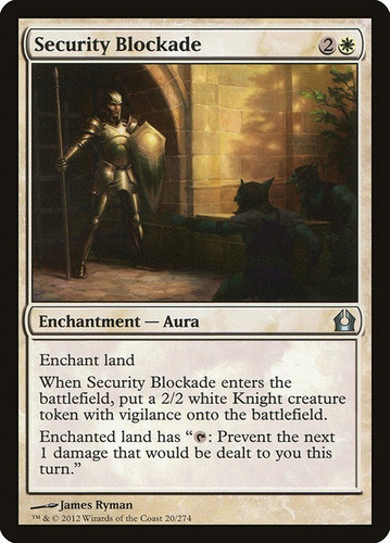 Carta Magic Security Blockade  X4 Unidades Playset Rtr