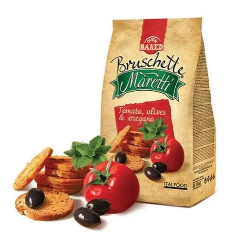 Imagem 1 de 1 de Bruschetta Maretti Tomato, Olive E Orégano 85g