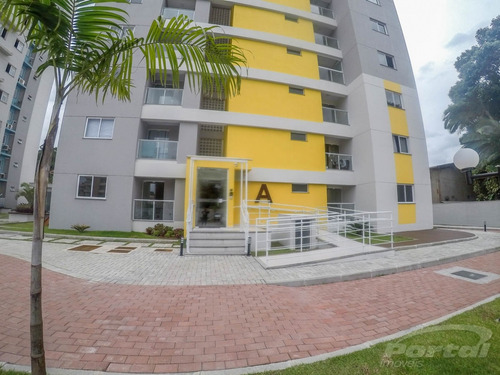 Apartamento Novo Na Escola Agrícola, Localizado No Condomínio Residencial Quinta Das Flores, Novo, Mobiliado, Não Usado, Contendo 2 Dormitórios, Espera Para Lavabo, Espera Para Split, Sala, Cozinha