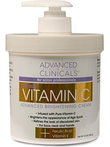 Creme Vitamin C Advanced Brightening Cream Advanced Clinicals de 473.2mL
