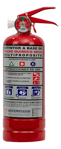 Extintor Polvo Quimico Seco Pqs 1kg Abc Certificado Ds44