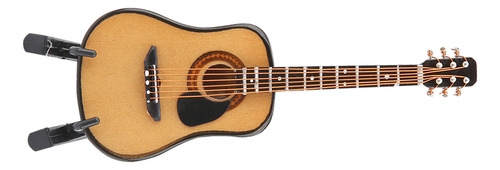 Maqueta De Miniguitarra, Decoración De Madera En Miniatura P