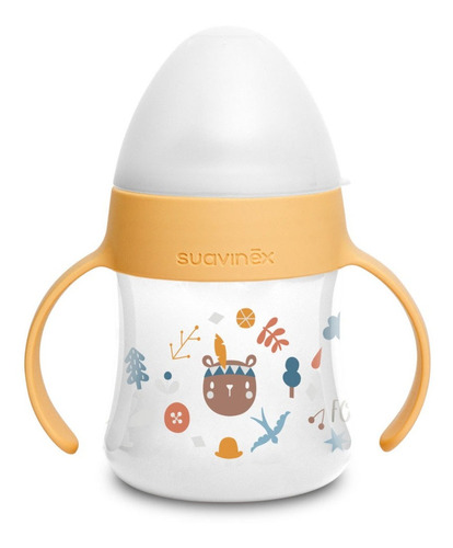 Vaso Con Asas Suavniex 150 Ml +4m  Mostaza - Bebés Y Niños