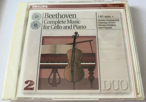 Cd Beethoven Complete Music For Cello And Piano 2 Cds (nu) 