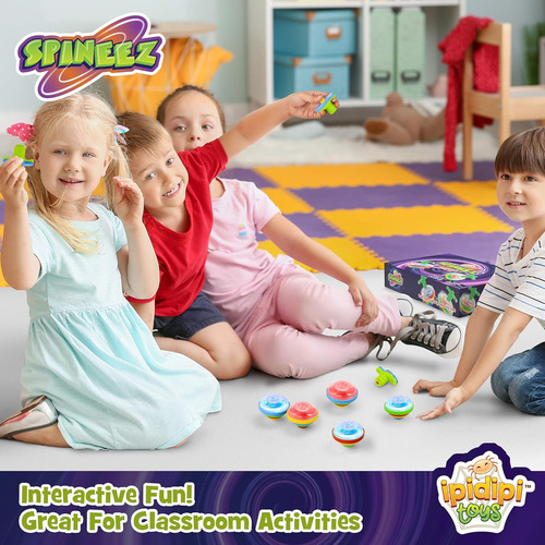 Ipidipi Toys Ufo Light Up Spinner Tops - Spinning Light U...
