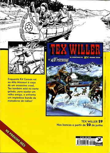 Tex Willer - 028 (as Aventuras De Tex Quando Jovem) (complete Sua Coleção) (Usado)