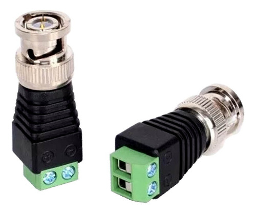 10pcs Conector Bnc Macho Com Borne Cftv Cameras Dvr