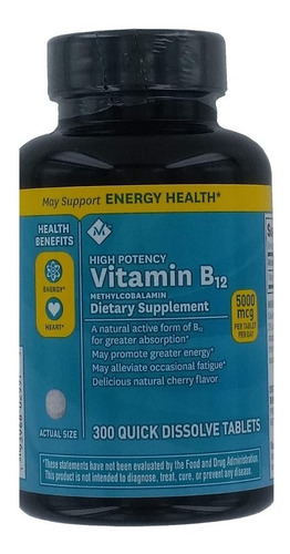 Vitamina B12 Member's Mark 300 Tb - Unidad a $1045