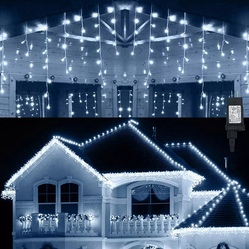 Luz Cascada Luces Navideñas Cortina Led 6m X 45cm Navidad