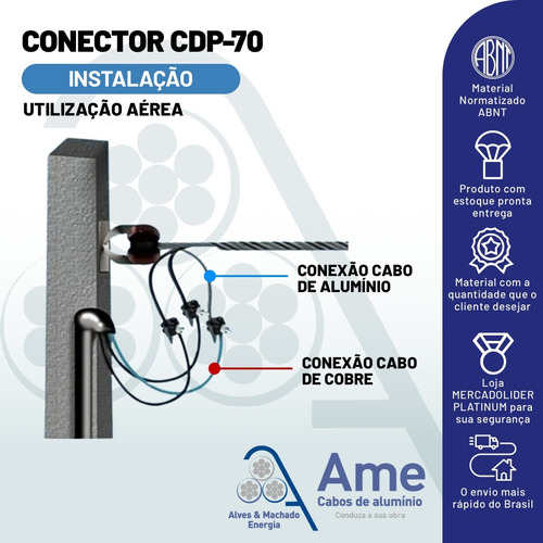 4 - Conector Perfurante Cpp-002 Cdp 10-120mm Deriv. 6-35mm