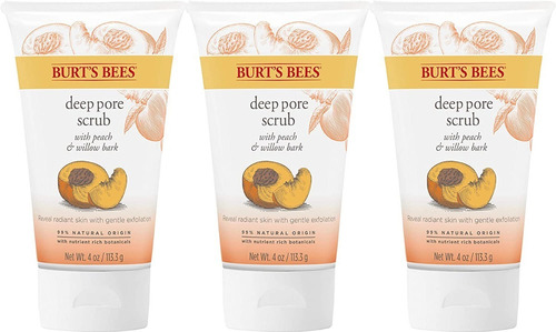 Burt 's Bees Exfoliante De Durazno Corteza Sauce Para Poros