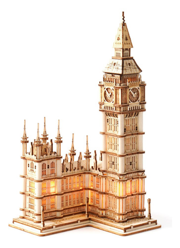 Rolife Rompecabezas De Madera 3d Para Adultos Big Ben Con Lu