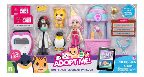 Adopt Me Juguetes Hospital Y Heladeria, Paquete Amigos