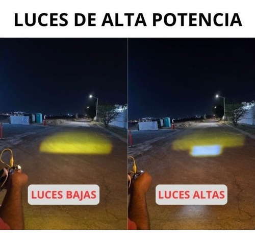 Foco Led H4 Faro Proyecto Bicolor Moto Italika 150z