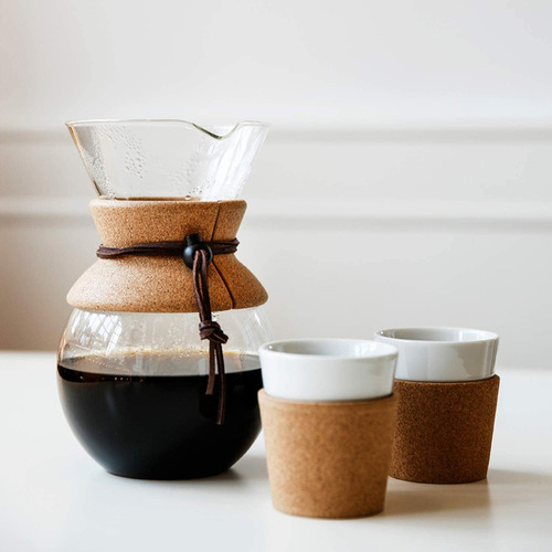 Bodum Pour Over Coffee Maker, 17 Ounce, .5 Liter, Cork Ba...