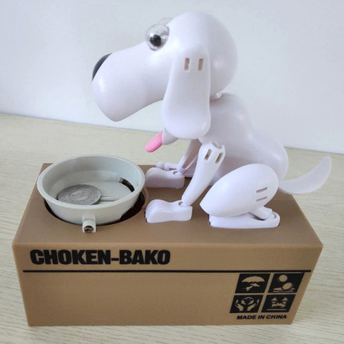 (e) Caja De Dinero For Perros Piggy Bank Hungry Dogs, Ahorr