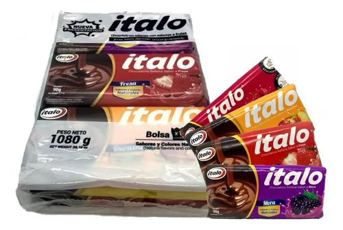 Chocolatinas Italo 1080g X 12u