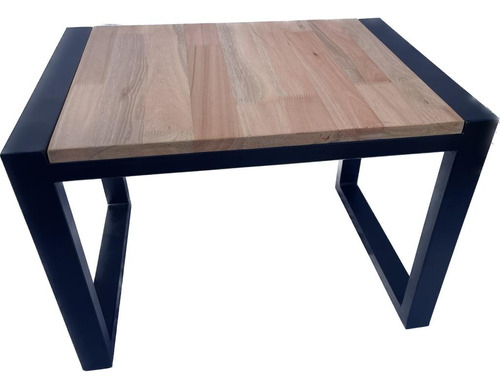 Mesa Ratona En Hierro Y Madera Finger Joint Eucalipto