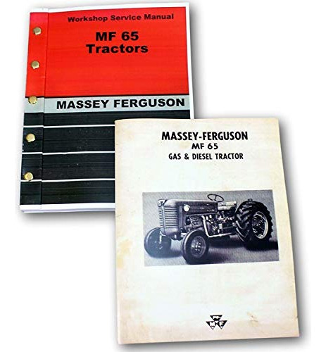 Set Massey Ferguson Mf 65 Tractor Servicio Reparacion Manual