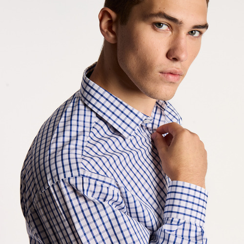 Camisa Hombre Kevingston Pond Escocesa Azul