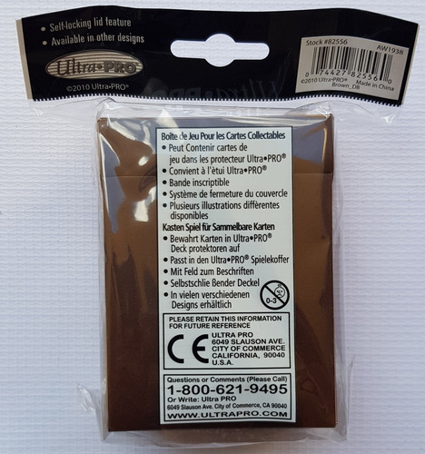 Ultra Pro Deck Box Color Solido Café - Brown