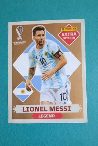 Figurita Extra Sticker Lionel Messi Legend Bronce