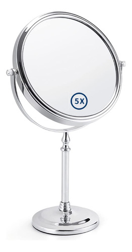 Large Double Sided 5x And 1x Magnifying Makeup Mirror, Doub.