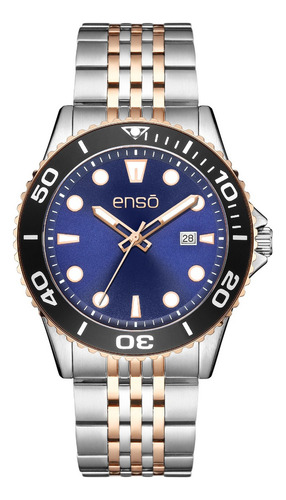 Reloj De Pulsera Enso Para Caballero Ew1068g2 Acero