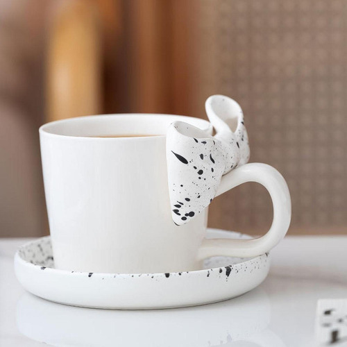 Taza De Café Taza De Cerámica Con Bandeja Taza Divertida