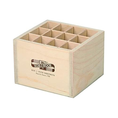 Caja De Almacenamiento De Madera Cuadrada Bolígrafos/l...