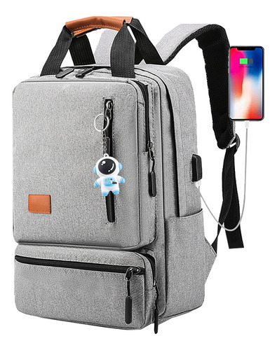 Mochila Para Laptop De 15.6 Pulgadas,mochila De Viaje Para Laptop, Escolar Viaje Bolsa Con Cargador Usb Y Bolsillo De Zapatos 4pz