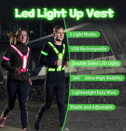 Reflectante Running Chaleco Reflectante Running Bebjuil N...