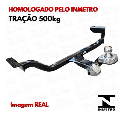 Engate Rabicho 500kg Fiat Mobi 2020 2021 2022 2023 2024 2025