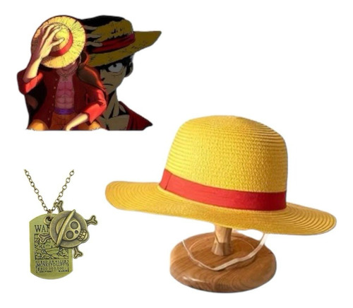 Sombrero One Piece + Collar Most Wanted Luffy Ace Chopper