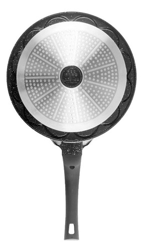 Sartén Crepera Para Mini Crepas En Forma De Corazon Ibili Color Negro